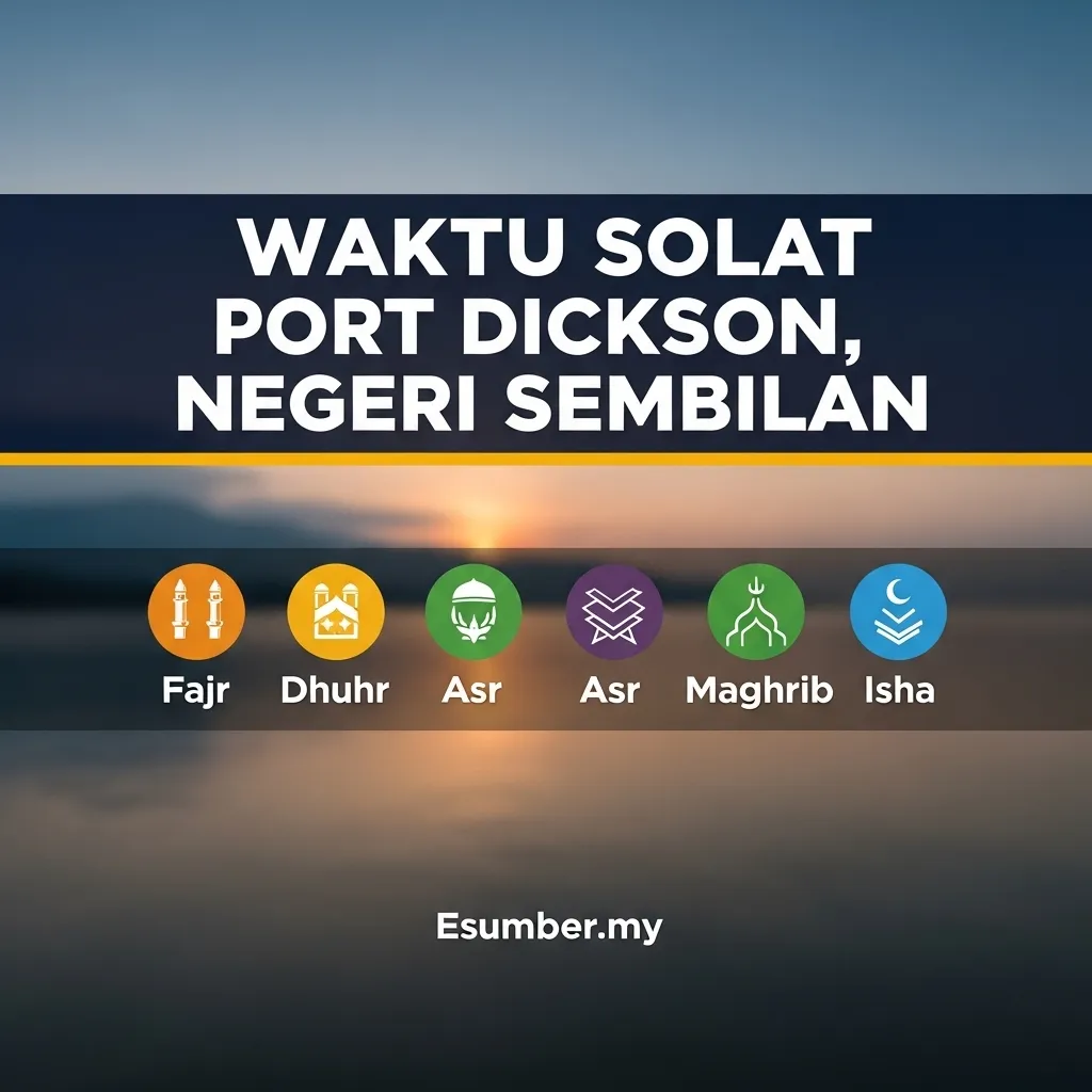 Waktu Solat Port Dickson, Negeri Sembilan