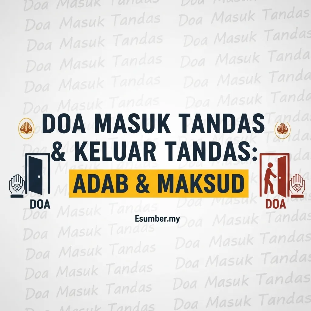 Doa Masuk Tandas & Keluar Tandas Adab & Maksud