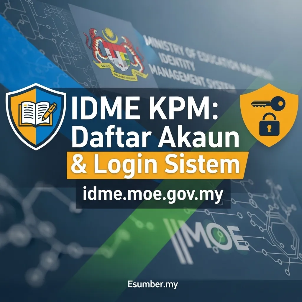 IDME KPM Daftar Akaun & Login Sistem idme.moe.gov.my