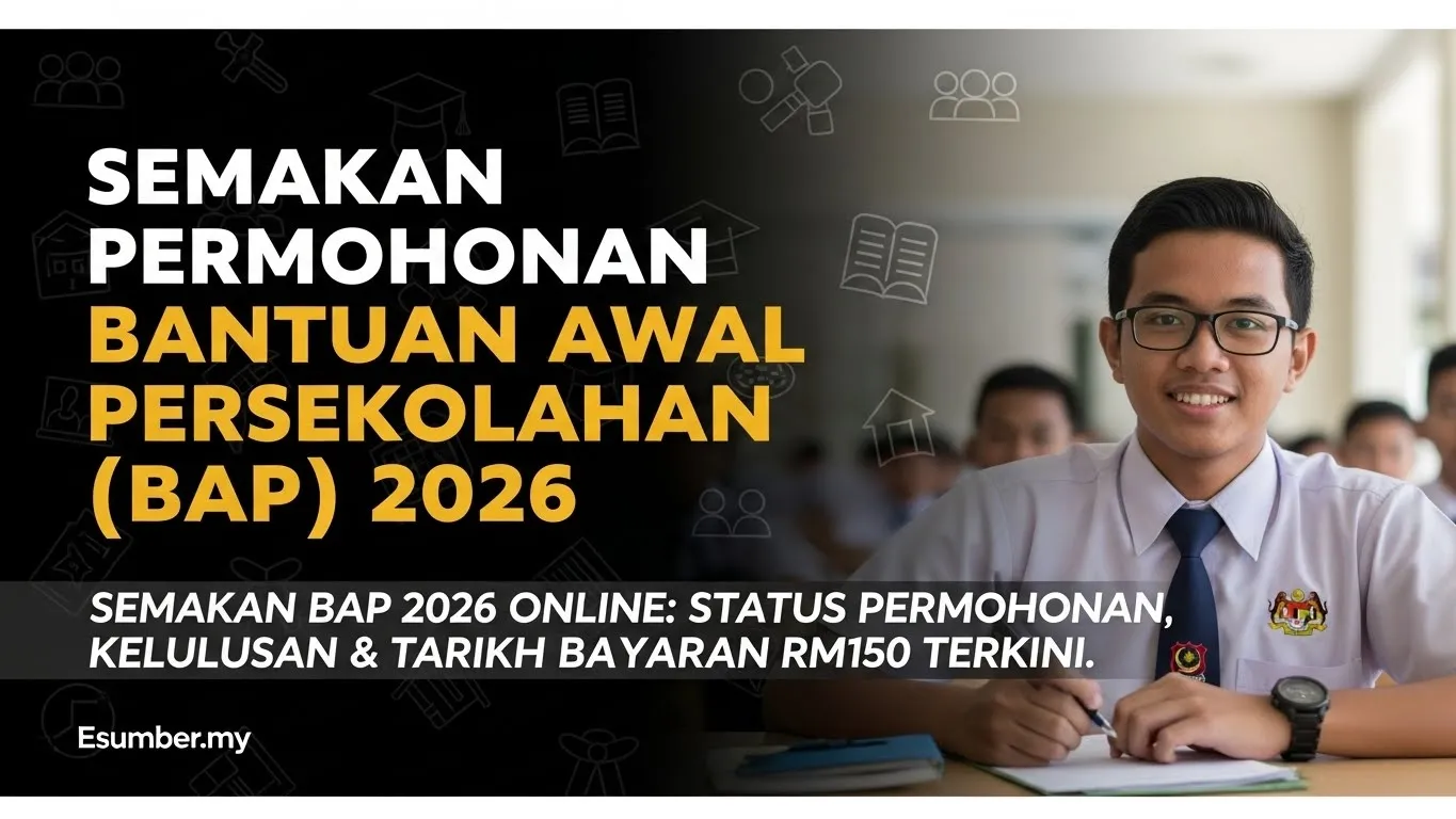 Semakan Permohonan Bantuan Awal Persekolahan (BAP) 2026
