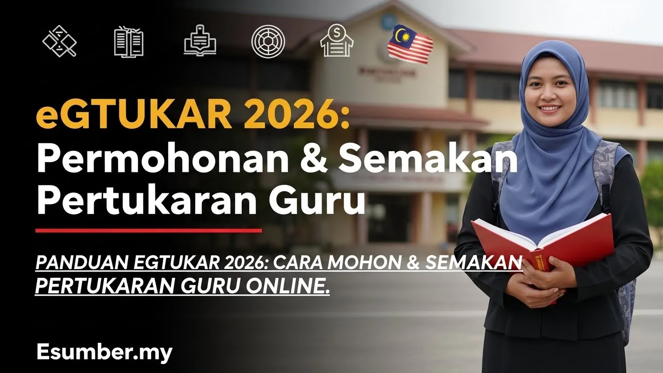 eGTUKAR 2026 Permohonan & Semakan Pertukaran Guru
