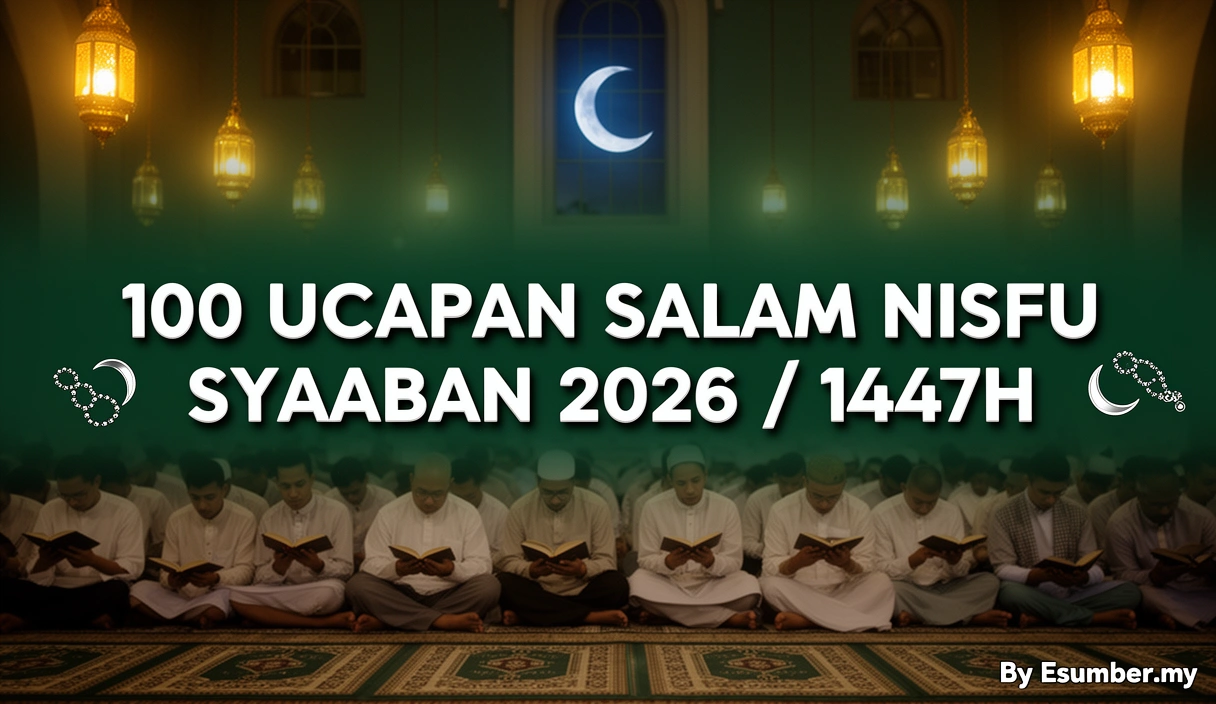 100 Ucapan Salam Nisfu Syaaban 2026 / 1447H