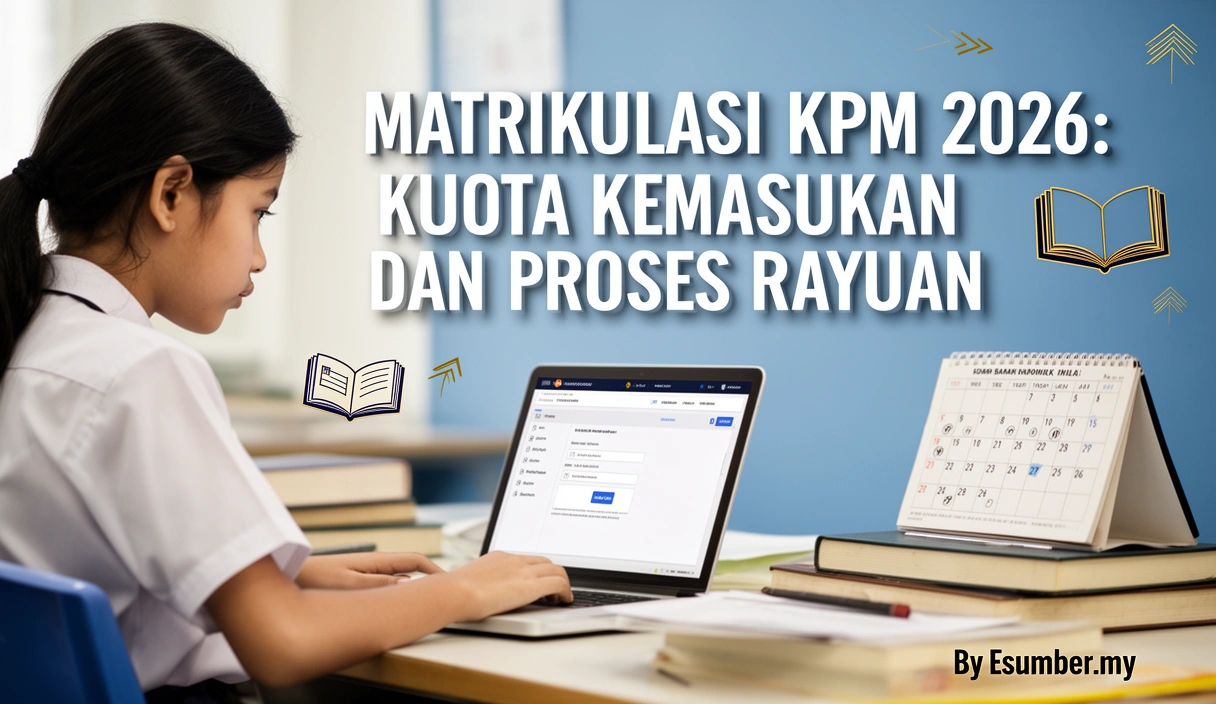 Matrikulasi KPM 2026: Kuota Kemasukan dan Proses Rayuan