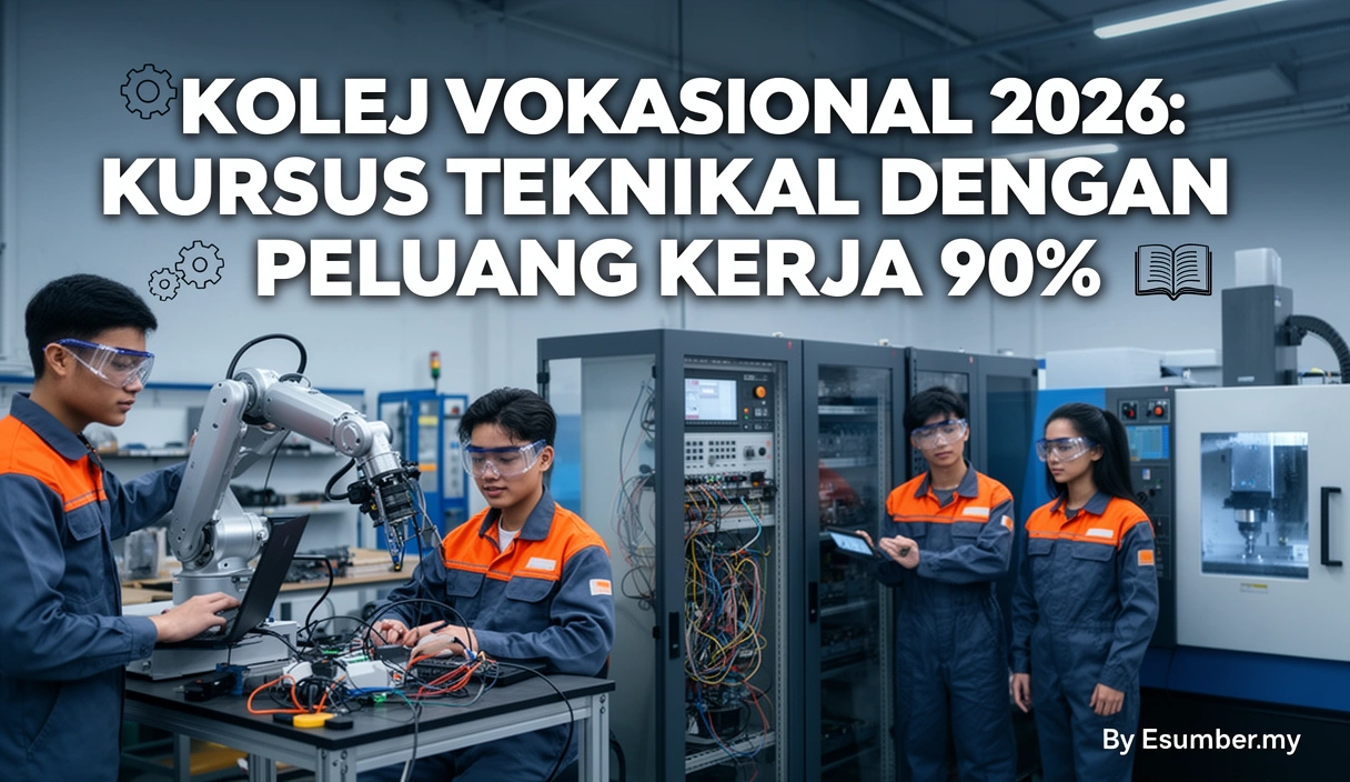 Kolej Vokasional 2026: Kursus Teknikal dengan Peluang Kerja 90%