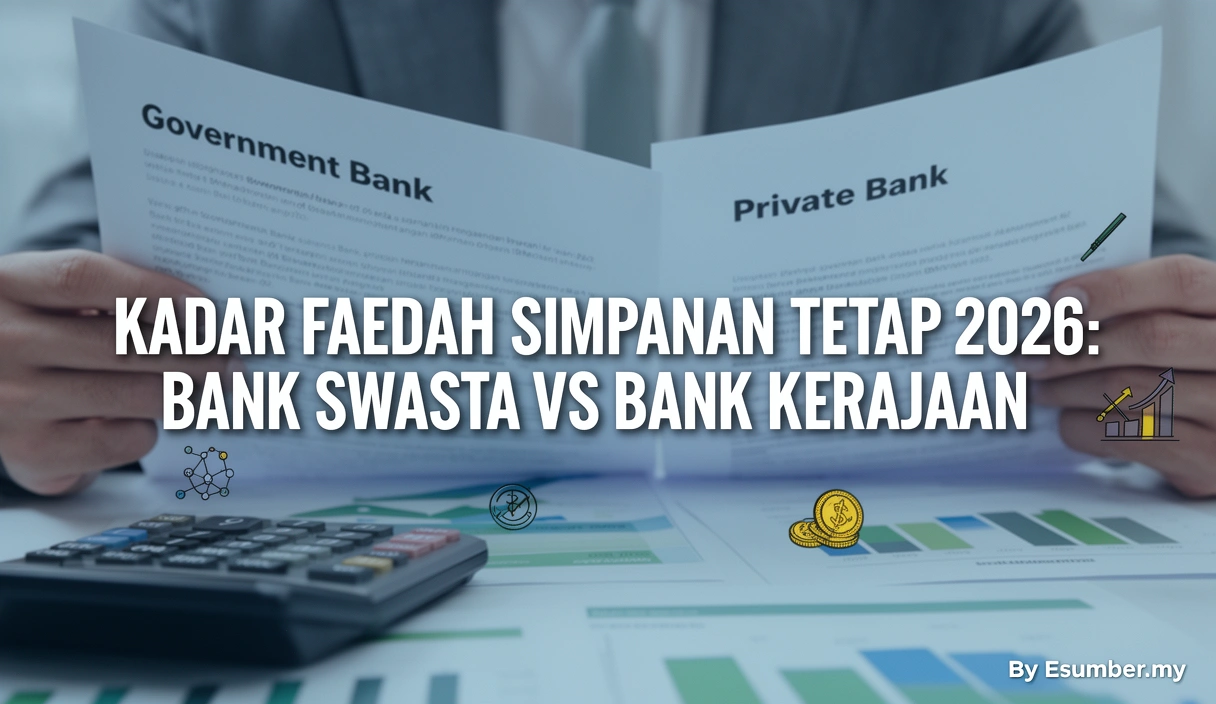 Kadar Faedah Simpanan Tetap 2026: Bank Swasta vs Bank Kerajaan