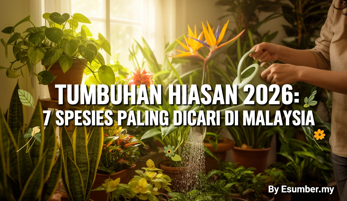 Tumbuhan Hiasan 2026: 7 Spesies Paling Dicari di Malaysia