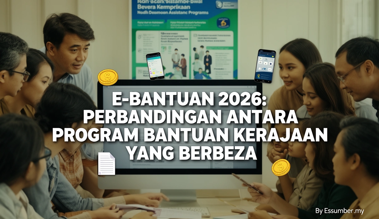 E-Bantuan 2026: Perbandingan Antara Program Bantuan Kerajaan yang Berbeza