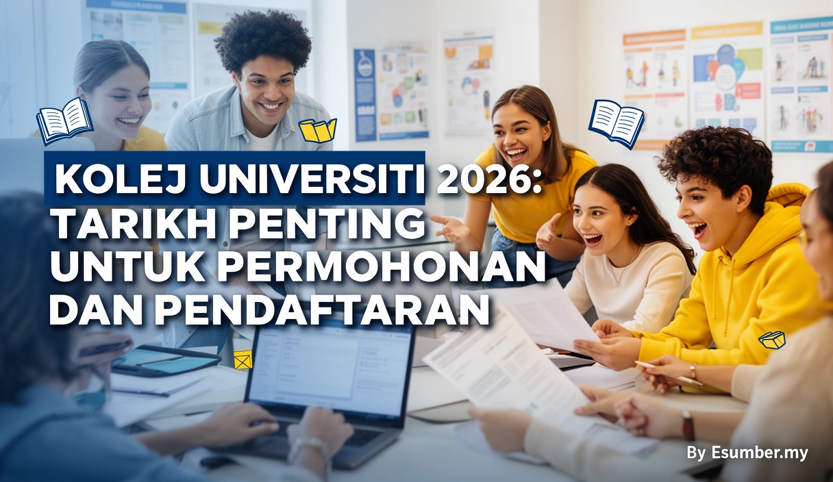 Kolej Universiti 2026: Tarikh Penting untuk Permohonan dan Pendaftaran