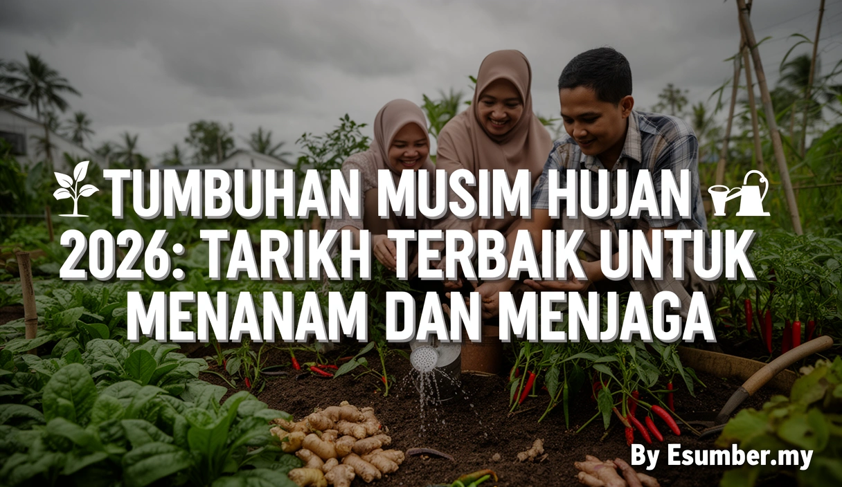 Tumbuhan Musim Hujan 2026: Tarikh Terbaik untuk Menanam dan Menjaga