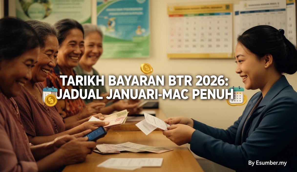 Tarikh Bayaran BTR 2026: Jadual Januari-Mac Penuh