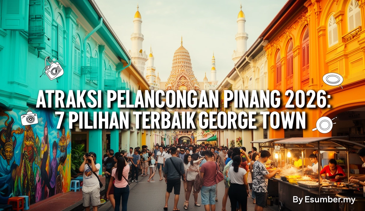 Atraksi Pelancongan Pinang 2026: 7 Pilihan Terbaik George Town
