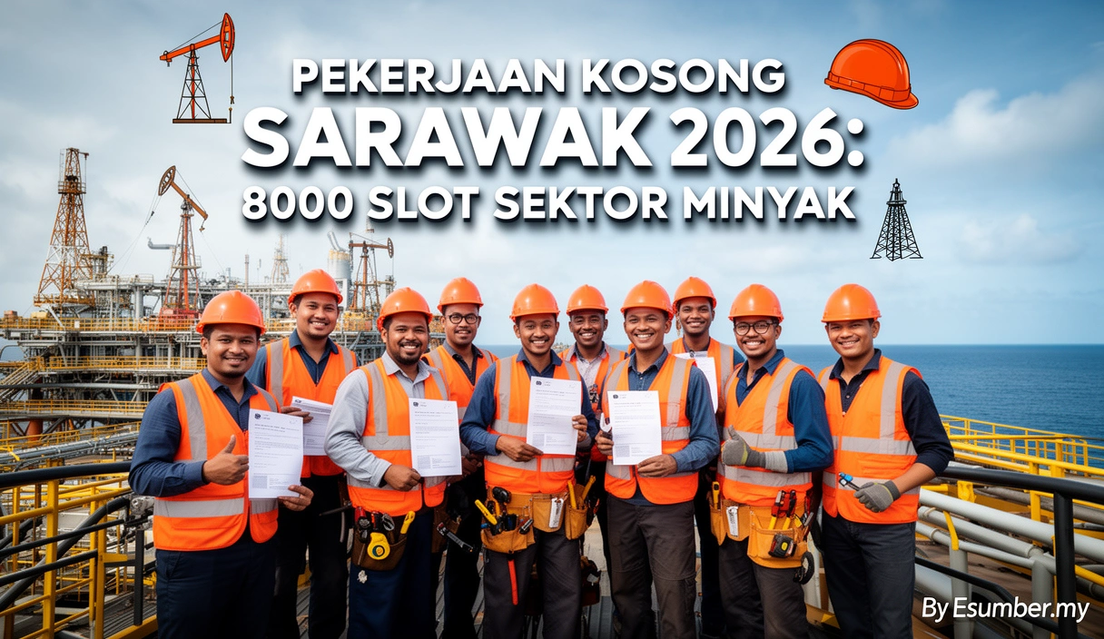 Pekerjaan Kosong Sarawak 2026: 8000 Slot Sektor Minyak