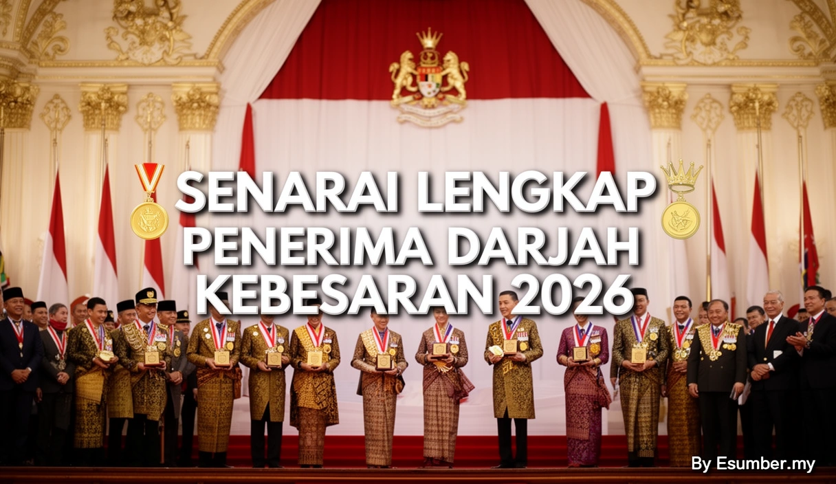 Senarai lengkap penerima darjah kebesaran 2026