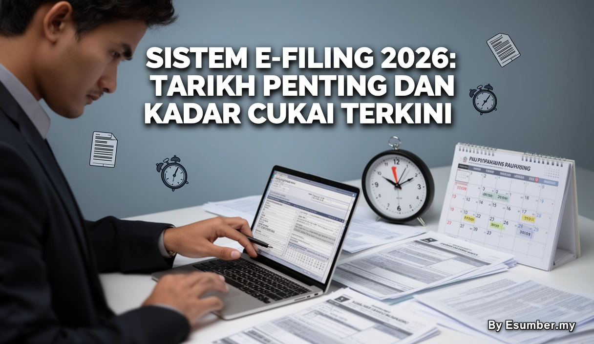 Sistem e-Filing 2026: Tarikh Penting dan Kadar Cukai Terkini