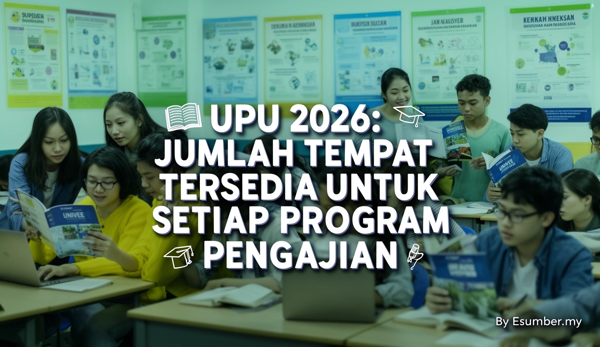 UPU 2026: Jumlah Tempat Tersedia untuk Setiap Program Pengajian