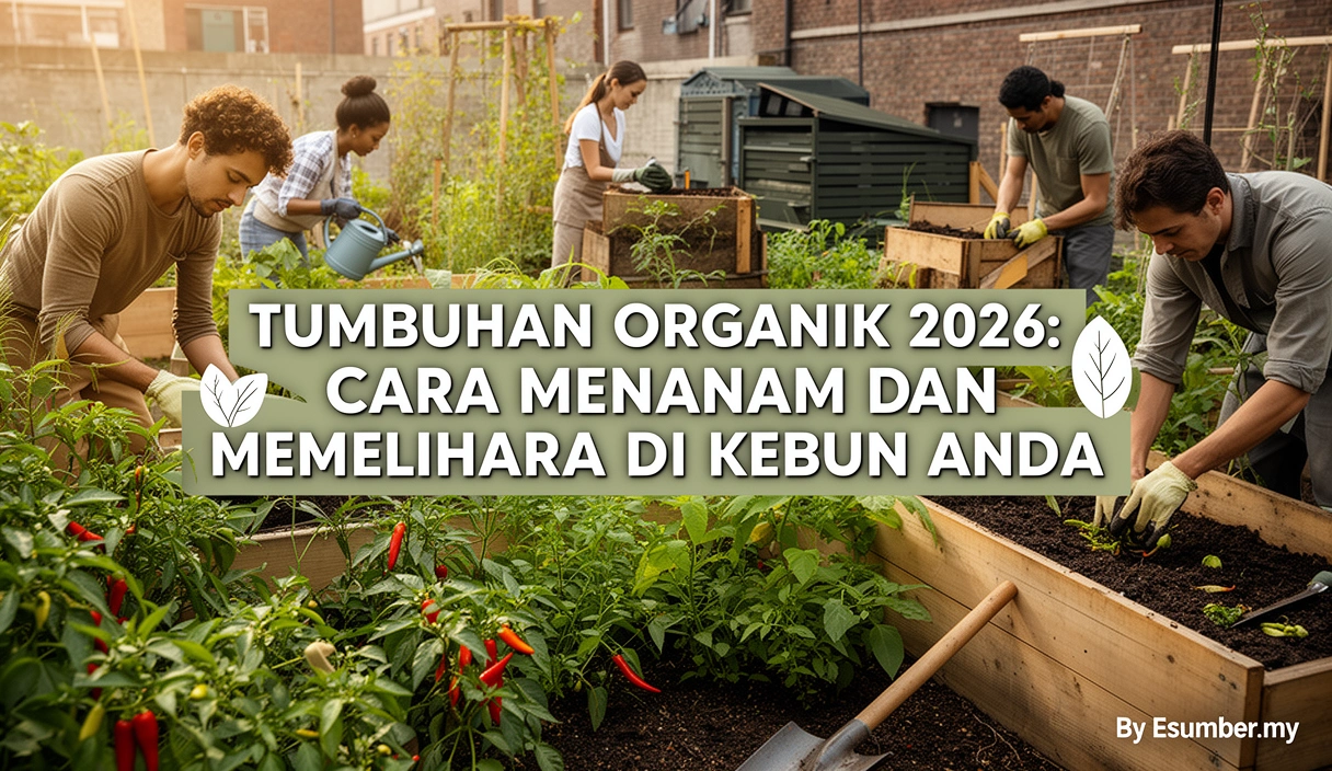 Tumbuhan Organik 2026: Cara Menanam dan Memelihara di Kebun Anda