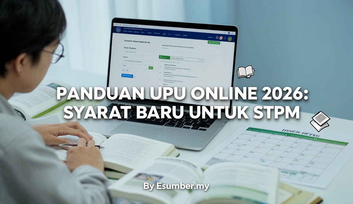 Panduan UPU Online 2026: Syarat Baru Untuk STPM