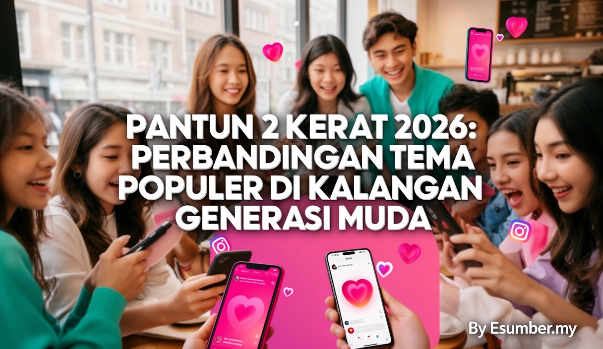 Pantun 2 Kerat 2026: Perbandingan Tema Populer di Kalangan Generasi Muda