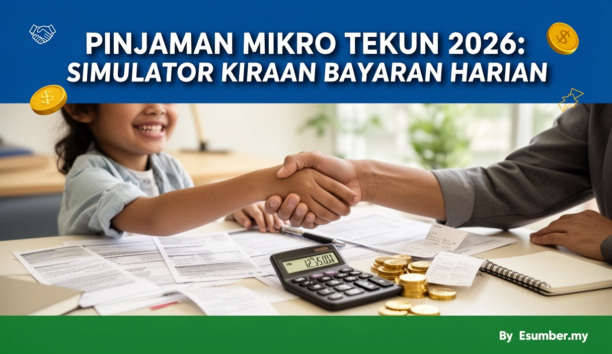 Pinjaman Mikro TEKUN 2026: Simulator Kiraan Bayaran Harian
