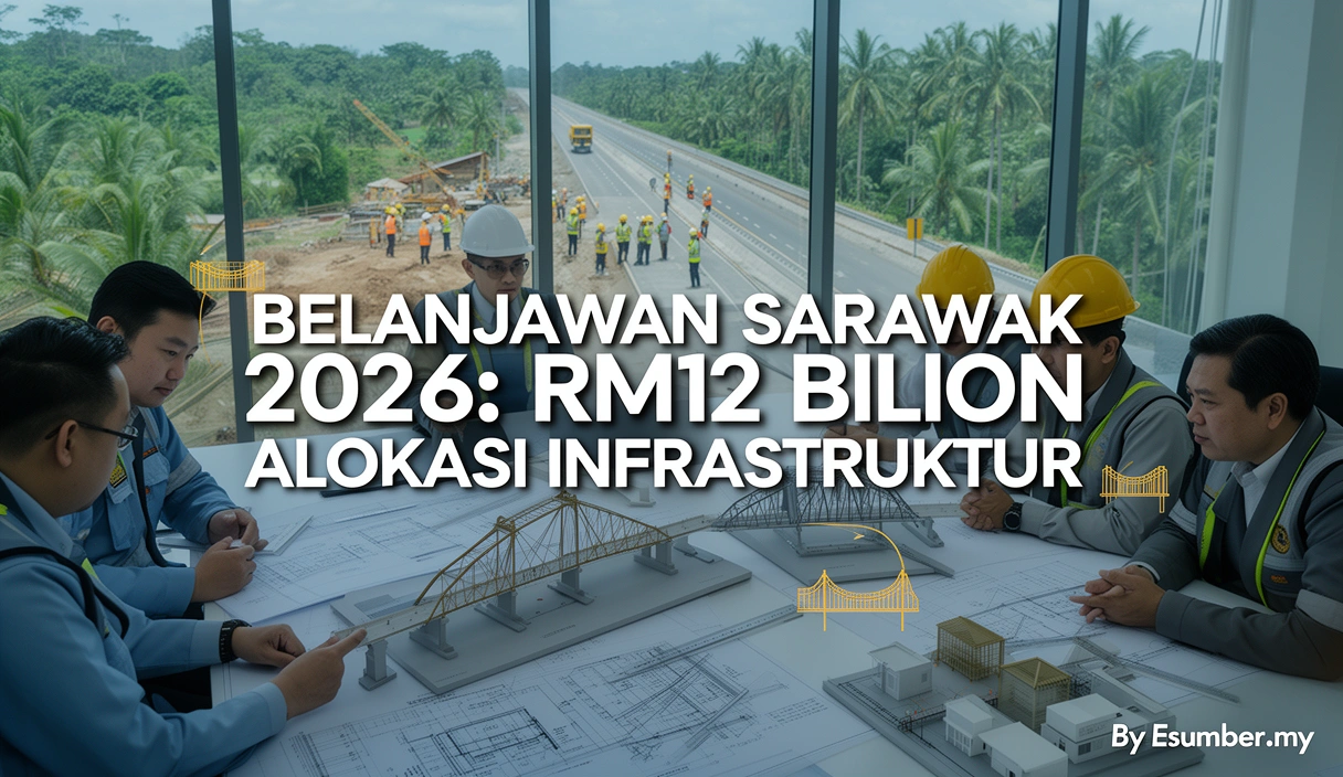 Belanjawan Sarawak 2026: RM12 Bilion Alokasi Infrastruktur