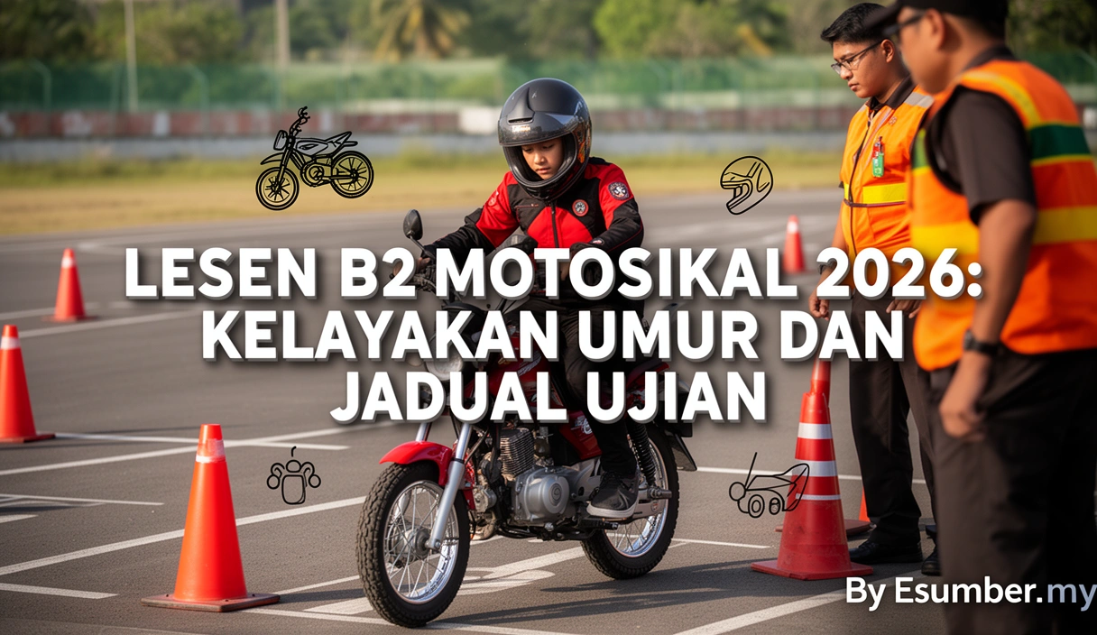 Lesen B2 Motosikal 2026: Kelayakan Umur dan Jadual Ujian