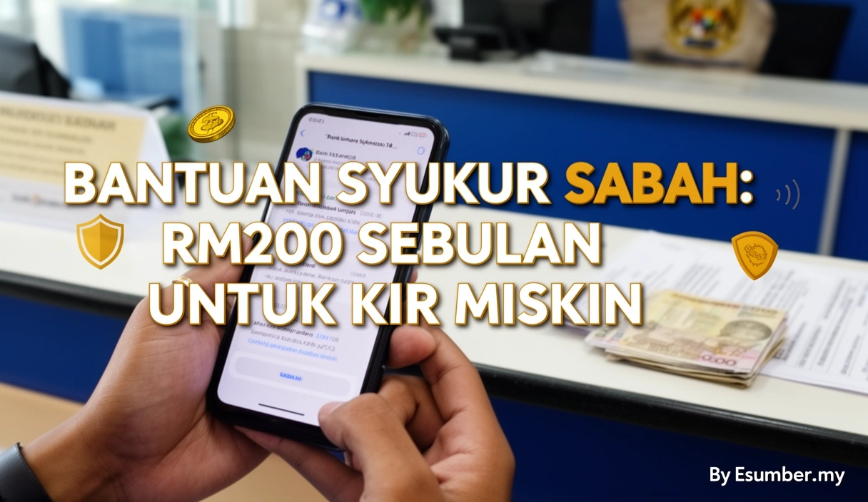 Bantuan Syukur Sabah: RM200 Sebulan Untuk KIR Miskin