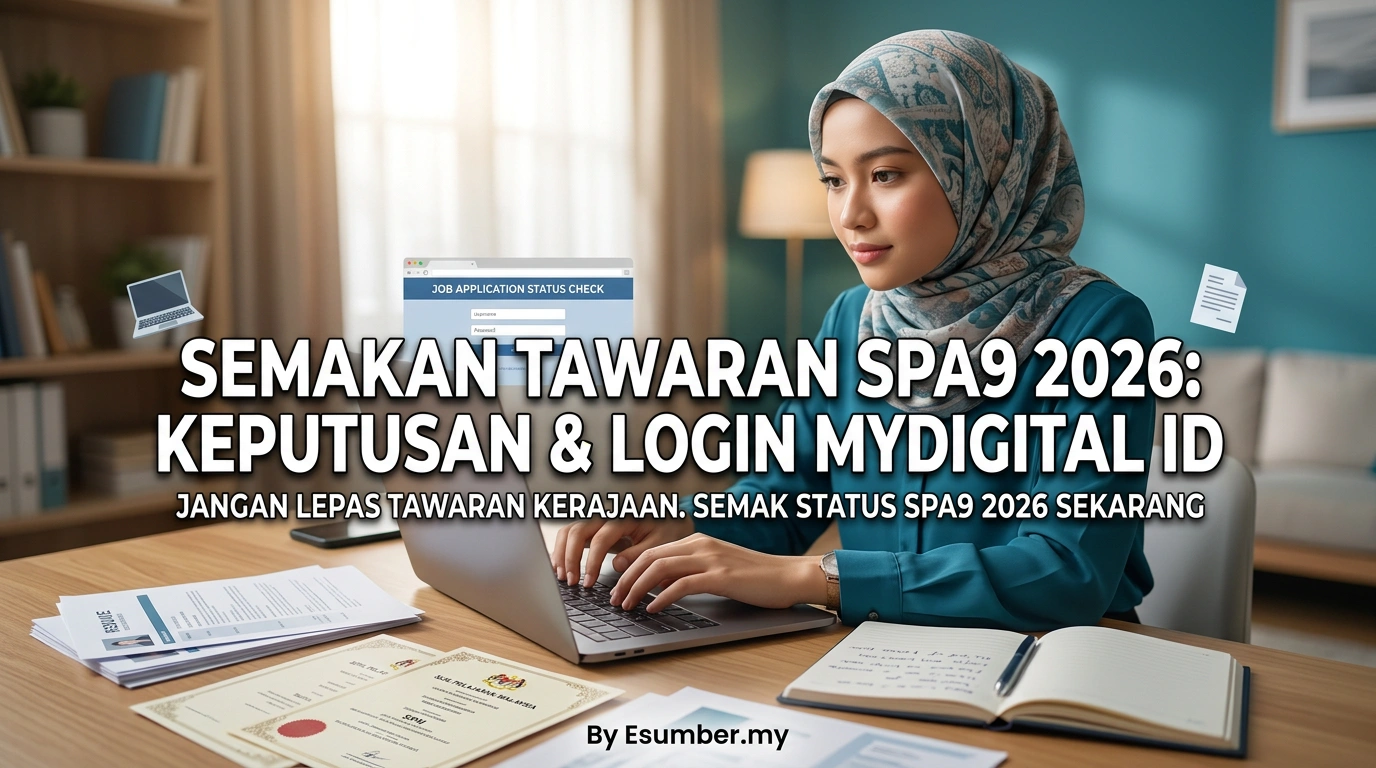 Semakan Tawaran SPA9 2026: Keputusan & Login MyDigital ID