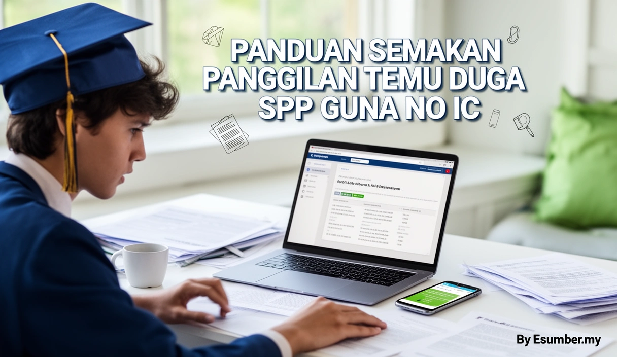 Panduan Semakan Panggilan Temu Duga SPP Guna No IC