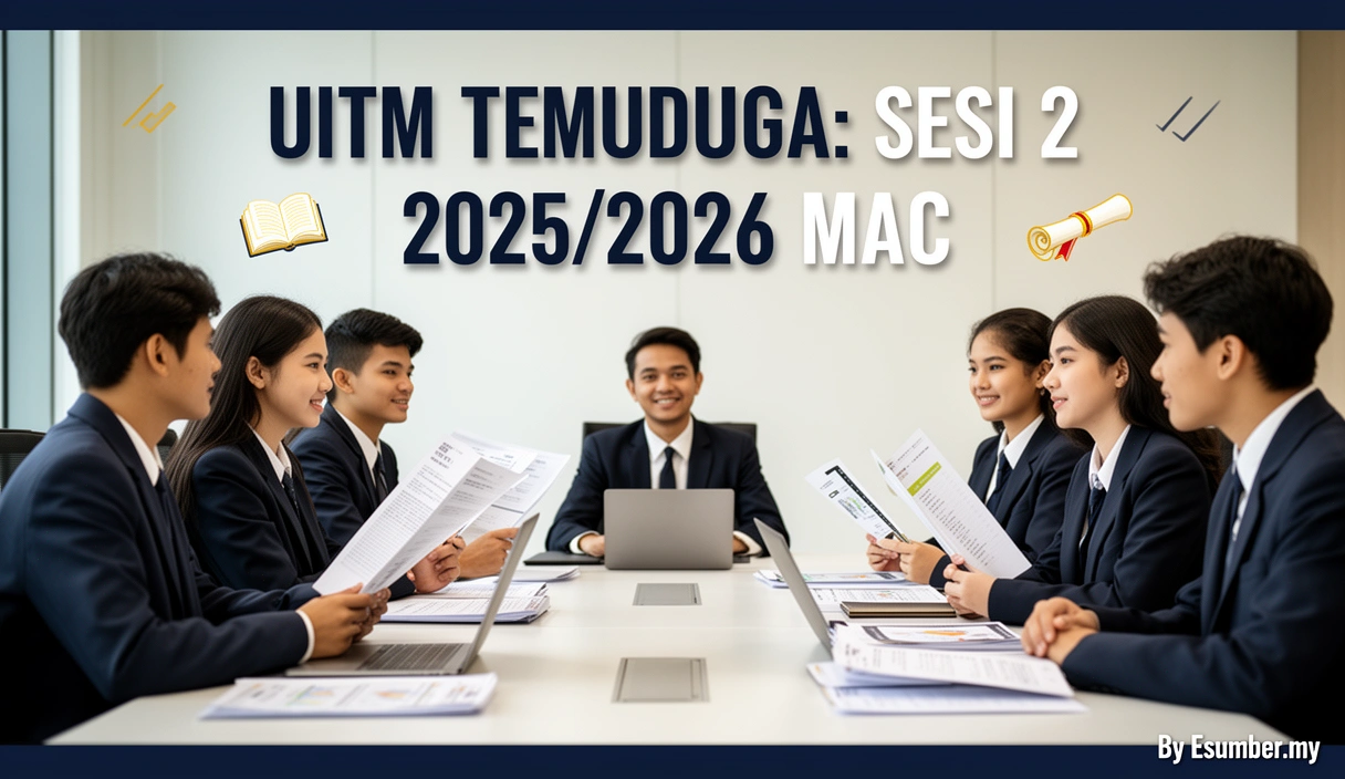 UiTM Temuduga: Sesi 2 2025/2026 Mac