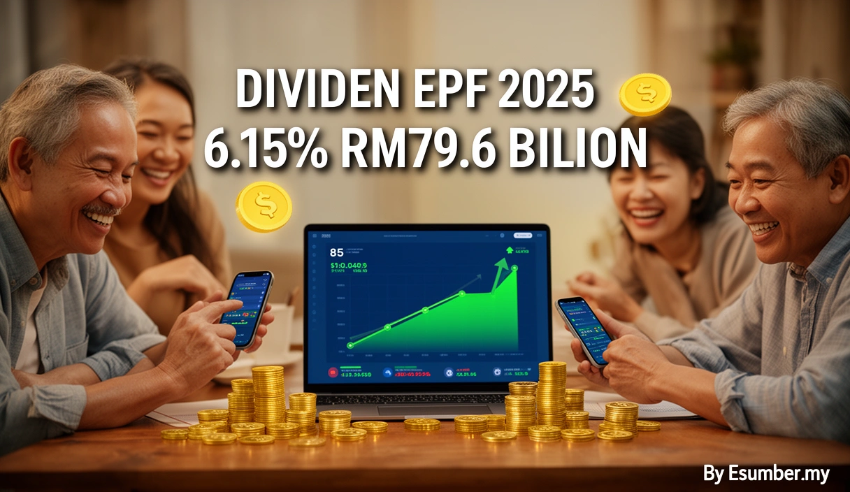 Dividen EPF 2025 6.15% RM79.6 Bilion