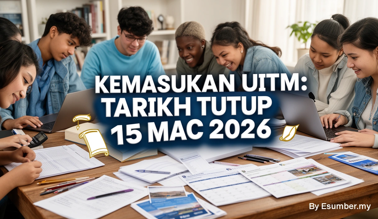 Kemasukan UiTM: Tarikh Tutup 15 Mac 2026