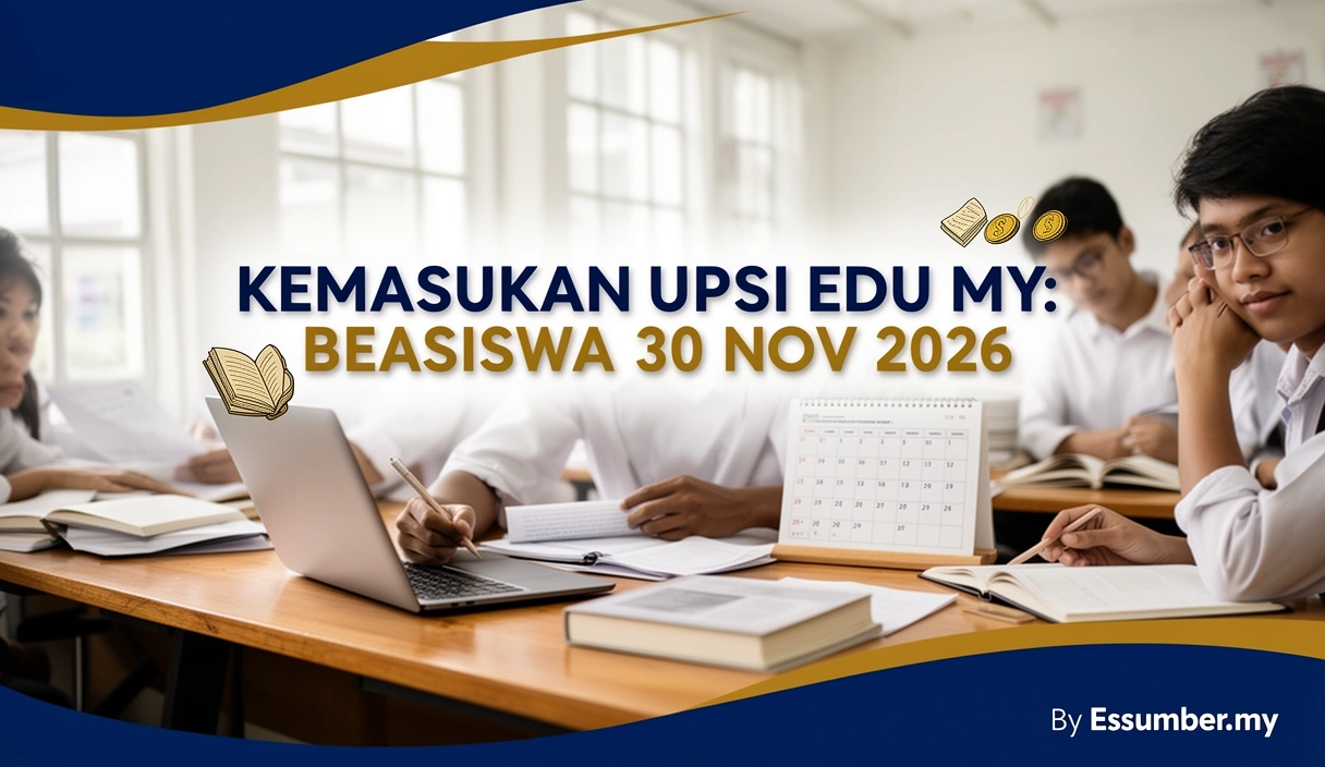 Kemasukan UPSI Edu My: Beasiswa 30 Nov 2026