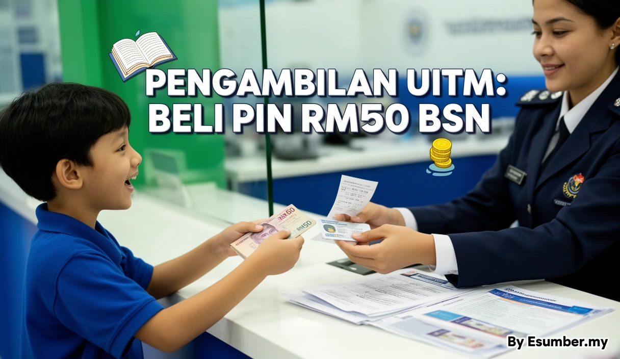 Pengambilan UiTM: Beli PIN RM50 BSN
