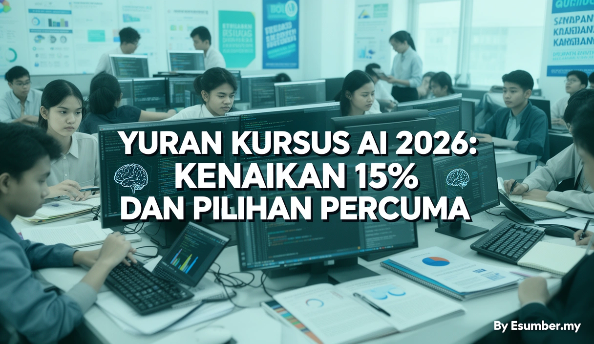 Yuran Kursus AI 2026: Kenaikan 15% dan Pilihan Percuma