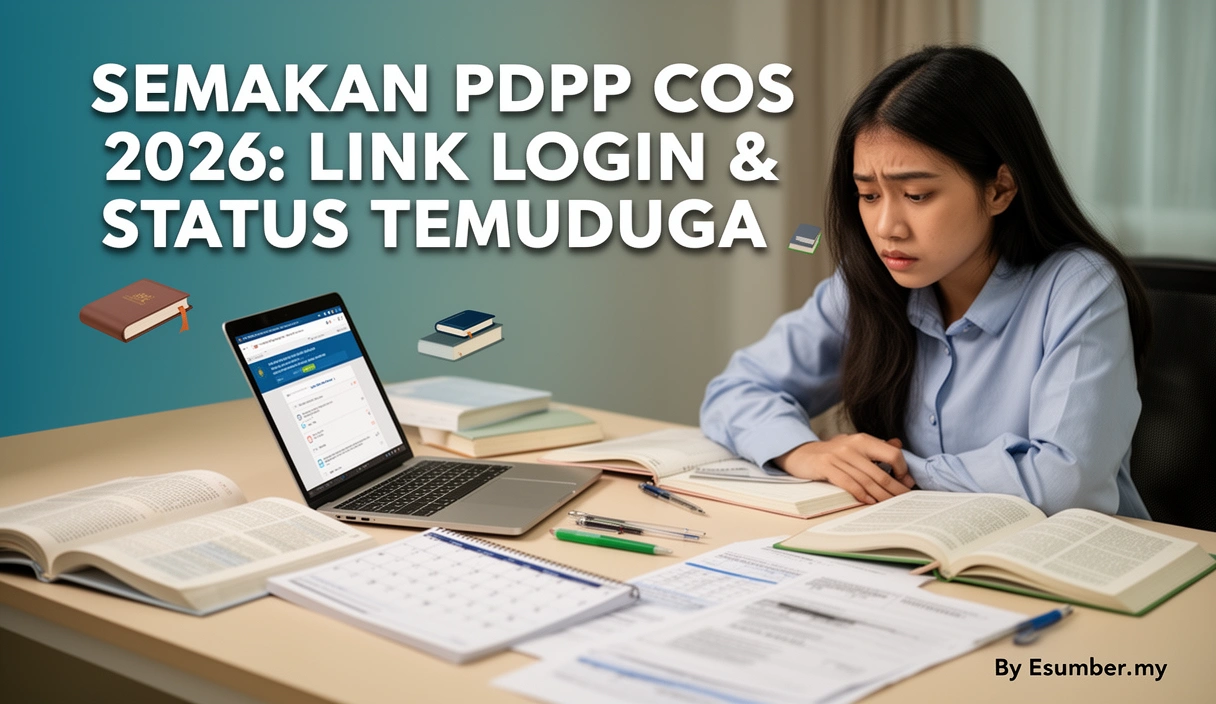 Semakan PDPP COS 2026: Link Login & Status Temuduga