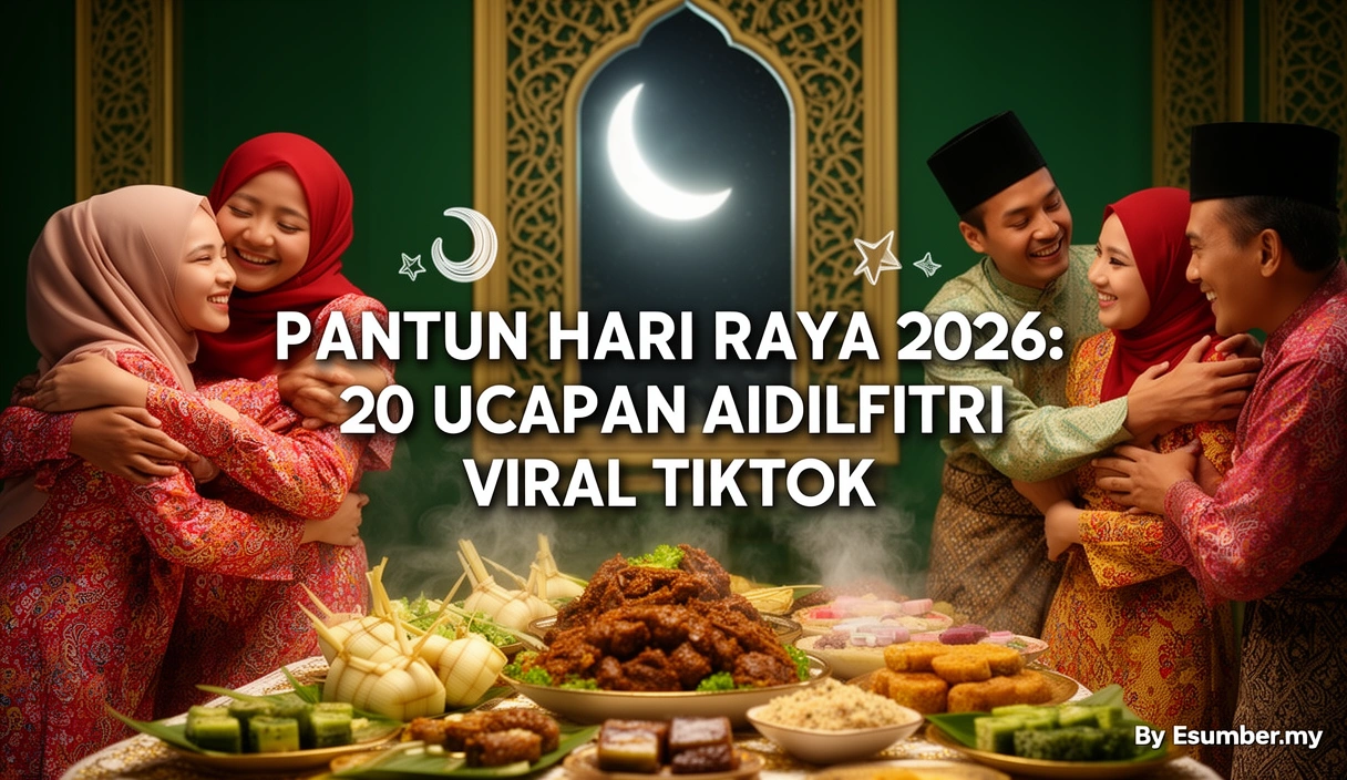 Pantun Hari Raya 2026: 20 Ucapan Aidilfitri Viral TikTok