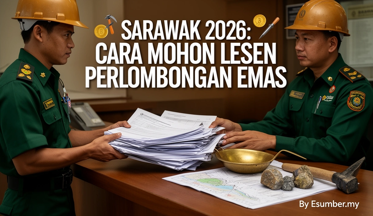 Sarawak 2026: Cara Mohon Lesen Perlombongan Emas
