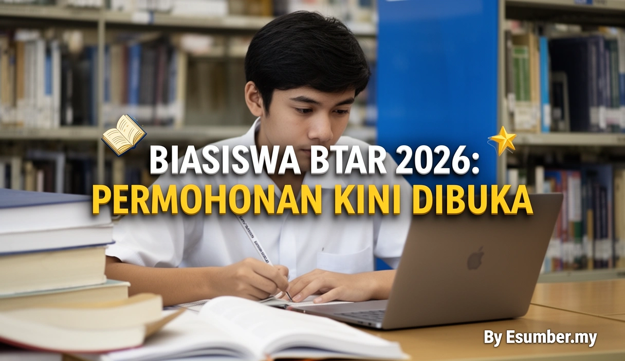 Biasiswa BTAR 2026: Permohonan Kini Dibuka
