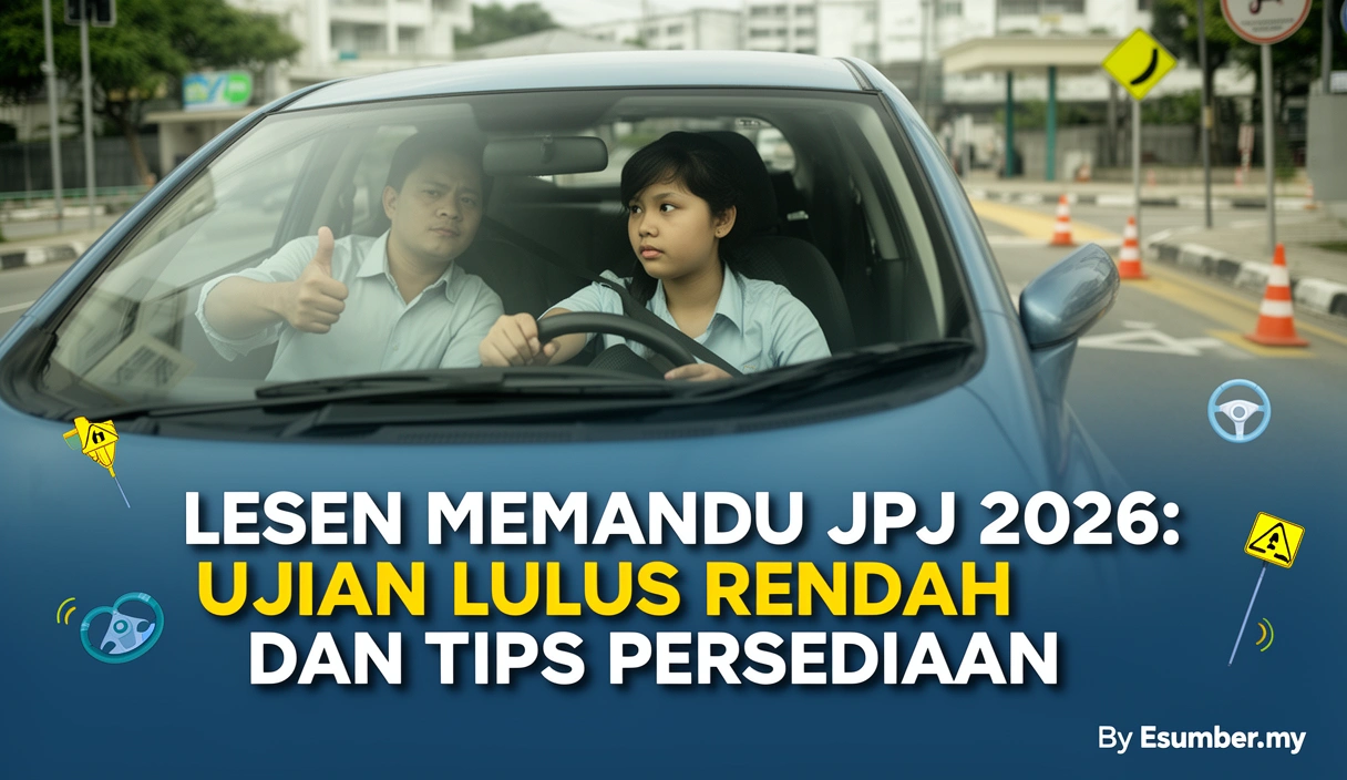 Lesen Memandu JPJ 2026: Ujian Lulus Rendah dan Tips Persediaan
