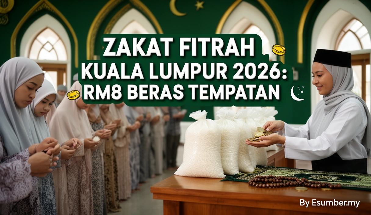 Zakat Fitrah Kuala Lumpur 2026: RM8 Beras Tempatan