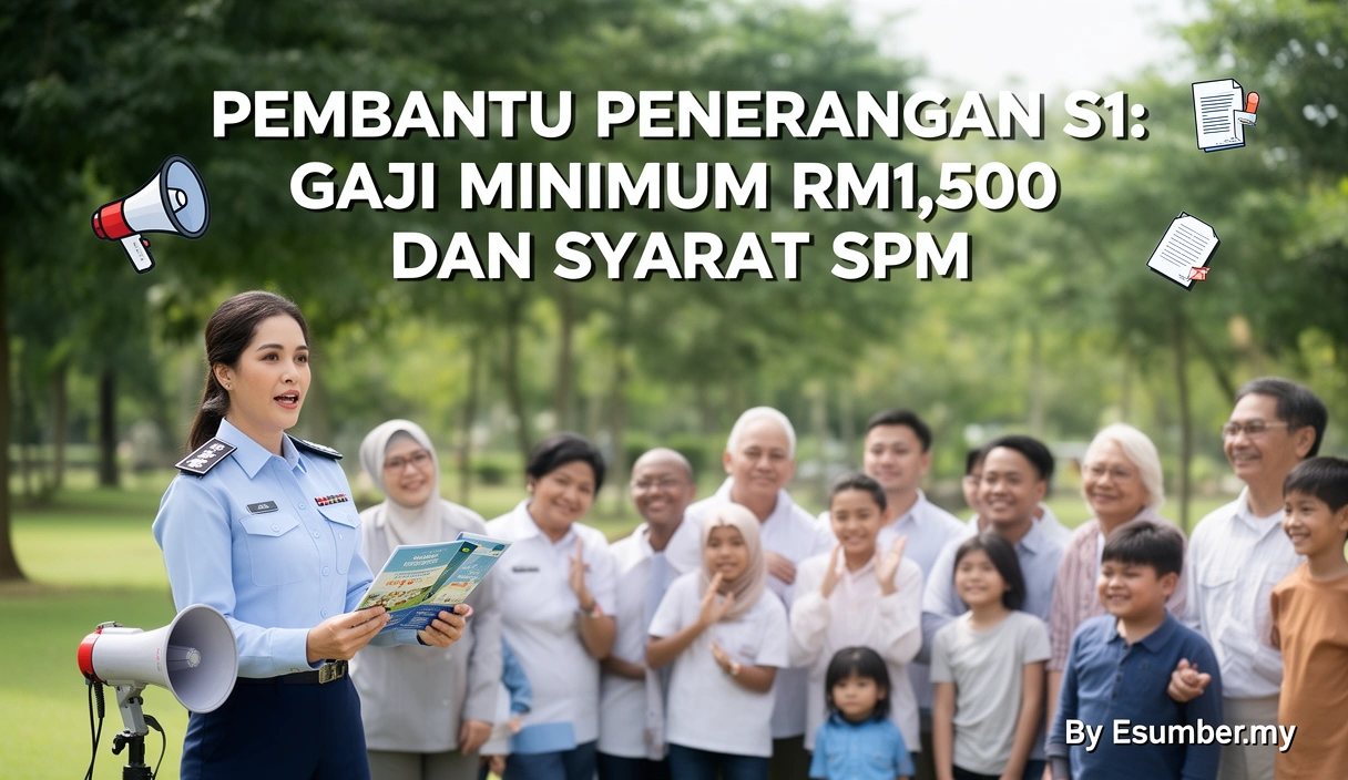 Pembantu Penerangan S1: Gaji Minimum RM1,500 Dan Syarat SPM