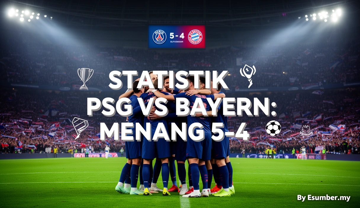 Statistik PSG vs Bayern: Menang 5-4