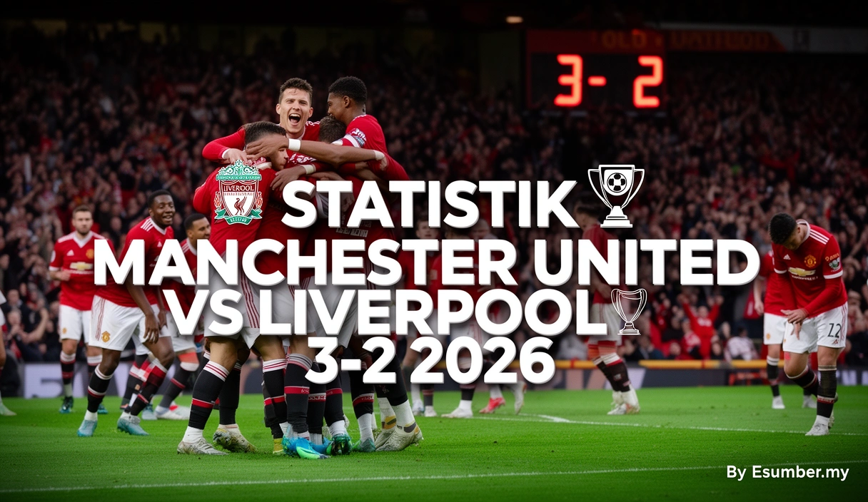 Statistik Manchester United vs Liverpool 3-2 2026