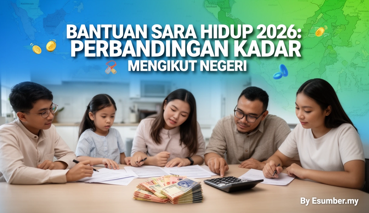 Bantuan Sara Hidup 2026: Perbandingan Kadar Mengikut Negeri