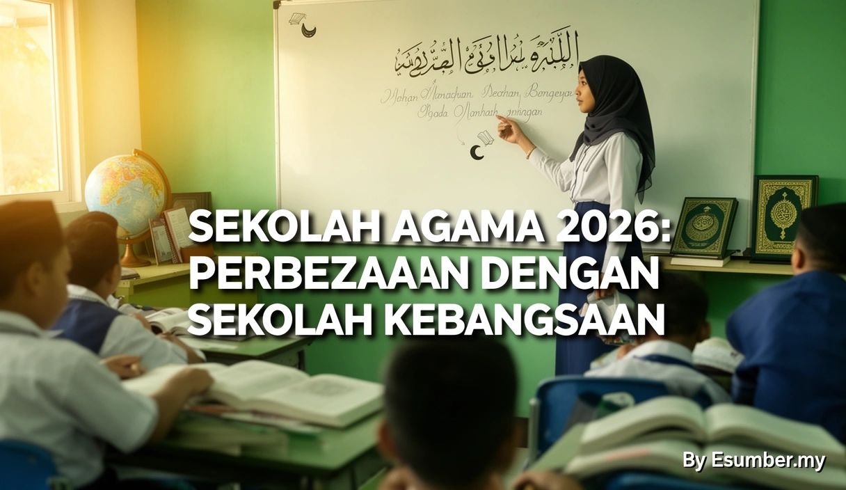 Sekolah Agama 2026: Perbezaan dengan Sekolah Kebangsaan