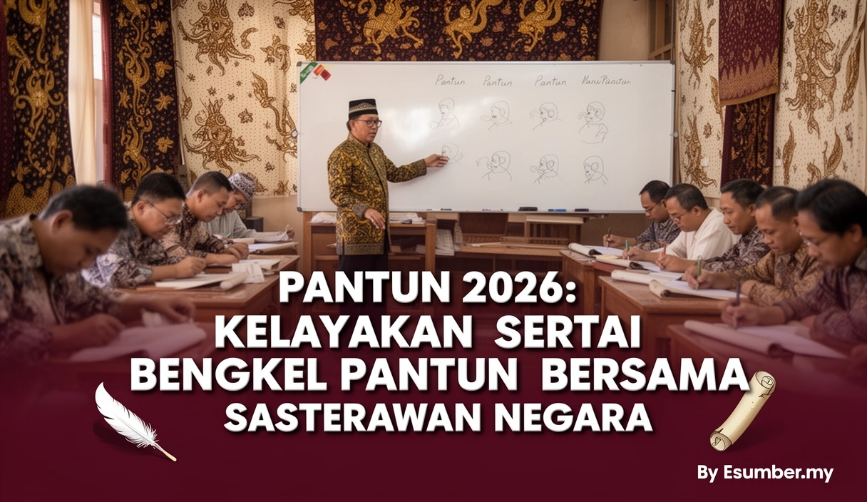Pantun 2026: Kelayakan Sertai Bengkel Pantun Bersama Sasterawan Negara
