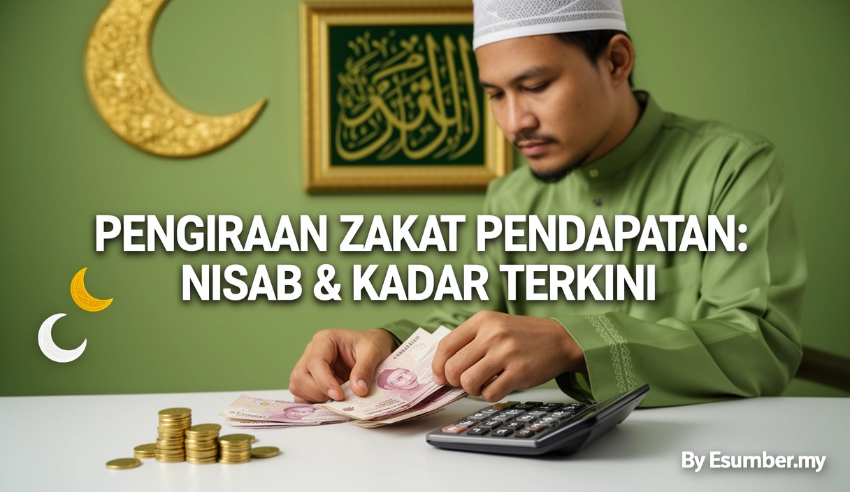 Pengiraan Zakat Pendapatan: Nisab & Kadar Terkini