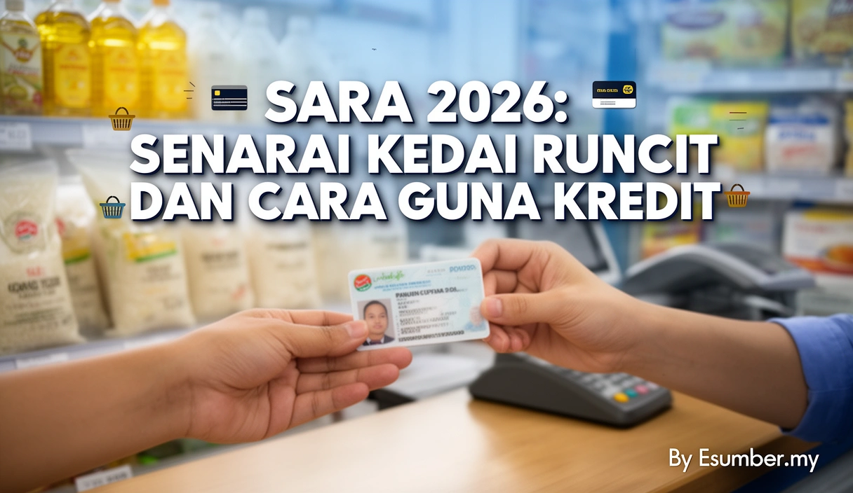 SARA 2026: Senarai Kedai Runcit dan Cara Guna Kredit