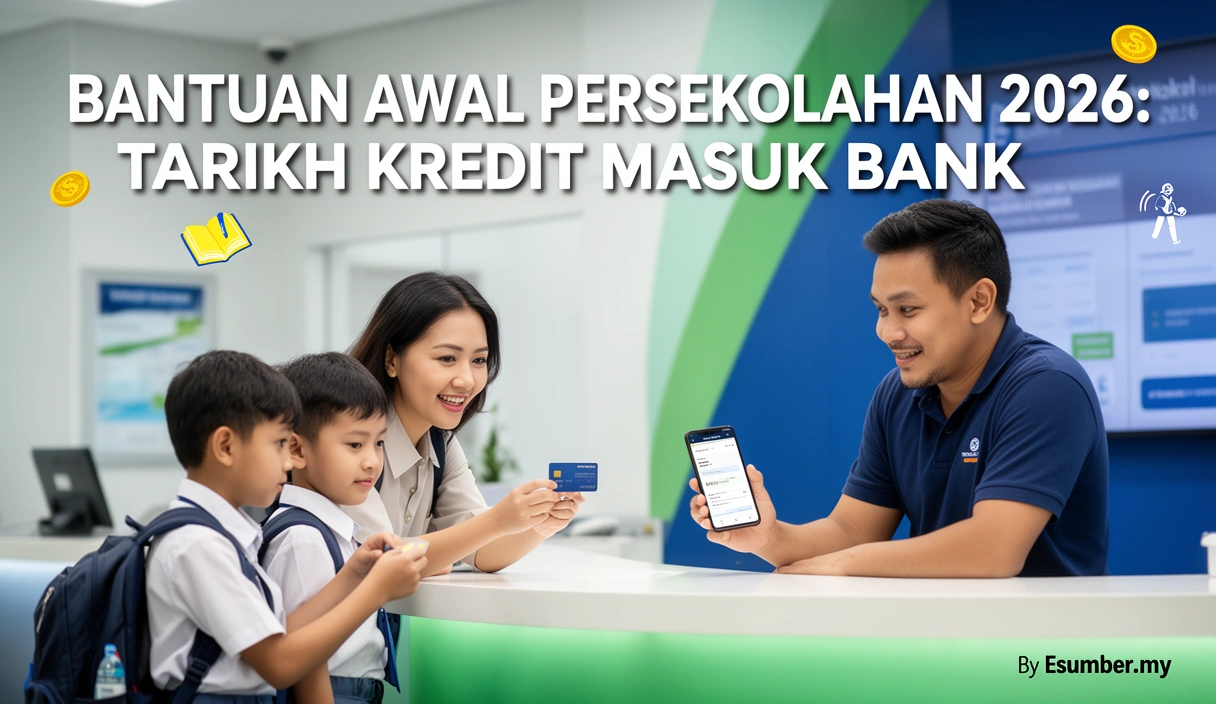 Bantuan Awal Persekolahan 2026: Tarikh Kredit Masuk Bank