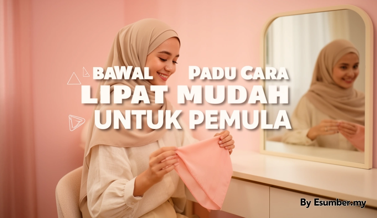 Bawal Padu Cara Lipat Mudah Untuk Pemula